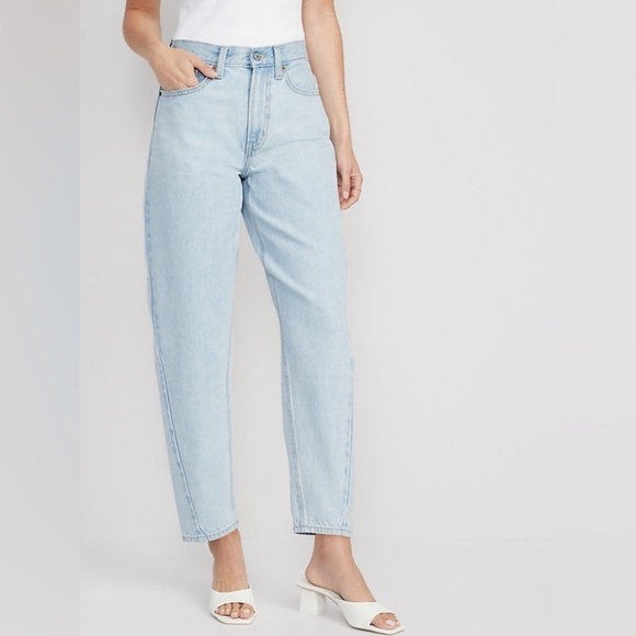 Old Navy Baloon leg jeans Extra High Rise Petite - Picture 1 of 7